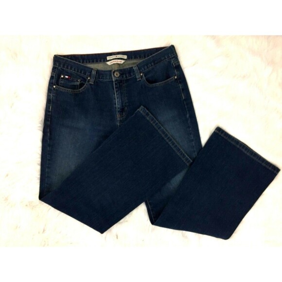 Tommy Hilfiger Jeans Women Size 12 Regular Low Rise Flare - Picture 3 of 10